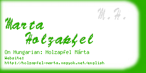 marta holzapfel business card